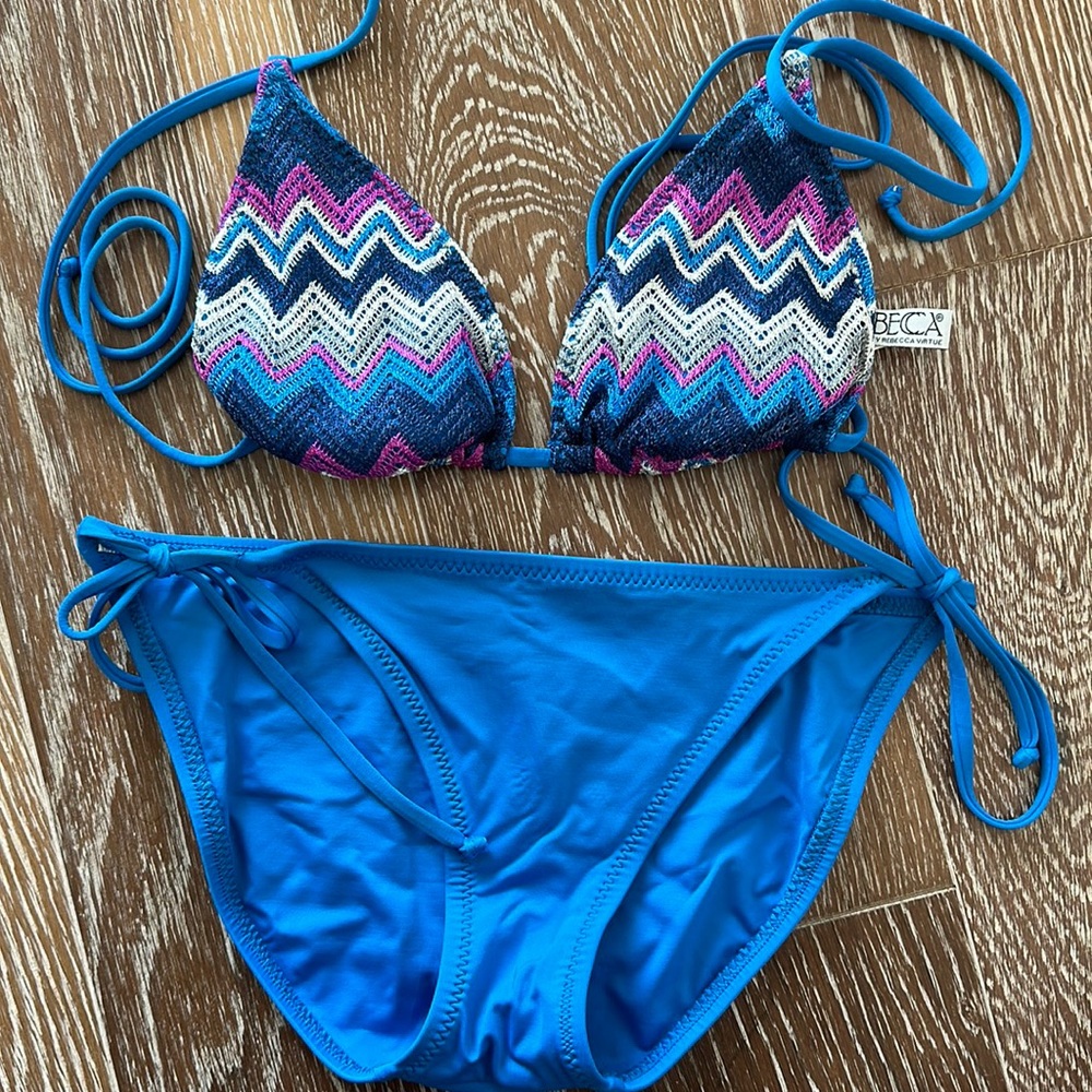 Becca Bikini Blue size Small
